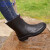 回力雨鞋女时尚雨靴户外防水不易滑水鞋耐磨水靴 023黑色（拍大一码） 36码 