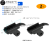 自行车灯架灯夹前灯底座灯夹卡扣适用于黑鸟//洛克兼容GoPro接口 前叉金属架[含转接头B04+工具