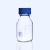 化科 蓝盖丝口玻璃试剂瓶 透明棕色密封瓶，实验室取样瓶 螺纹口刻度密封瓶 500ml，20只起订 