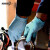 爱马斯（AMMEX）一次性麻面丁腈手套化学实验室耐磨耐油耐酸碱工业清洁家务丁腈手套 GWSG 合成防护型手套(100只/盒) M码