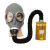 锐麻   59式防毒面罩喷漆化工粮食熏蒸消防全面具鬼脸防毒面具 面罩+0.5米管+4号罐 
