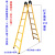 加厚1.5米2米两用梯子人字梯折叠梯单边直梯钢管梯伸缩爬楼梯 加厚2.5米人字梯/不能做直梯