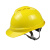 安丹达高端硬质款V型ABS安全帽 10149 橙色 8点式旋钮帽衬 Y型斑马纹下颚带 1顶 黄色 7天