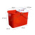 洗拖把桶手动老式地拖桶挤水涮墩布桶拖地桶挤水桶手压单桶 方形地拖桶红色