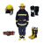 东安（DA）消防员消防靴阻燃靴钢板底消防雨鞋（黑色41码）