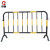 厚创 铁马护栏 加厚道路围栏可移动防撞栏隔离栏临时施工围栏 带牌板 黄黑条纹1.2m*2m 20件起订
