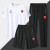 酷动东欧冠足球阿森纳速干运动服休闲套装夏季球迷短袖长裤训练服三件套 白色直口(欧冠) 2XL