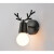 欧普灯北欧美式轻奢客厅楼梯卧室走廊床头墙壁造型个性创意鹿角小 A款全实木(不带灯泡) 升级加厚
