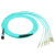 EB-LINK 40米MPO-LC母头多模8芯OM4工程电信级光纤跳线集束40G光模块MTP跳纤