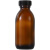 棕色透明小口玻璃瓶试剂瓶样品瓶密封小空瓶分装瓶药剂瓶耐腐蚀垫 透明300ml+硅胶垫