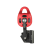 定制适用自锁滑轮提拉上升下降器户外攀岩提升降器空调重物吊装起重神器 黑红滑轮+钢锁+10.5mm绳10