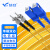 慧谷 光纤跳线SC-ST单模双芯25米光纤光缆尾纤 9/125μm电信级光纤线 HG-SC-ST-2SM-25
