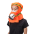 凯安消防面具火灾防毒防烟防火逃生面罩3C过滤式自救呼吸器 披肩（通用款）硅胶版 4个装