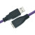 渤海USB2.0A公转A母\/AM转AF工业设备数据延长线高柔拖链抗干扰屏蔽线缆连接线现货定制 紫色高柔线 8米 带放大器