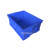 蓝色料盒塑料工具框箱胶盆方形实验室样品汽修车螺丝零件收纳盒子 超厚 外径61-42-16cm