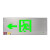 不锈钢疏散标志灯暗装安出口指示牌镶嵌入式消防应急灯楼道逃生 不锈钢[36x16.5cm]双向不带底