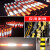 红白黑黄交通反光贴反光膜 高速公路道口桩高架警示胶带电线杆 60cm宽 红白直纹1米
