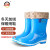 上海牌雨鞋女士中筒可拆卸棉套防寒舒适PVC耐磨防滑防汛劳保工业防护耐腐蚀耐酸碱食品加工鞋SH559A 蓝色 40