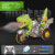 荫栖椋2.4G喷雾遥控恐龙摩托车酷炫造型灯光特技儿童电动模型玩具 红色-三角龙战车
