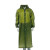 劳保佳 防水雨披 雨衣 eva类旅游雨衣 成人非一次性雨衣 连体环保透明户外雨衣 深绿色束口 均码