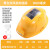 hT风扇安全帽太阳能可充电空调帽工地施工降温帽多功能头盔 黄色双风扇加强款8000