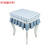 萌依儿（Mengyier）木头圆凳子套子 定做凳子防尘罩布艺方形餐桌茶几家用钢琴凳套的 蓝动物 25x35'cm
