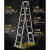 铝合金升降机可移动升降平台高空作业车梯小型移动式升降台 直梯2米E