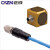 适用于C4传感器4P插座四芯1/4-28UNF转BNC PCB三轴加速度传感器端子线缆 插头一拖三 3M