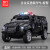 大号装甲警车儿童合金玩具车男孩110警察玩具特警模型小汽车越野 特战反恐装甲车-黑