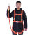 安全带工地施工保险带高空作业安全带全身五点式攀岩安全带安全绳 国标橘色双大钩3米