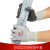 双安 3M防滑耐磨防护手套舒适透气工作劳防手套加强防滑型 一副 灰色 L