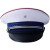 际华 消防火焰蓝男款白色立体帽檐常服帽子消士大檐帽白色平顶帽 59