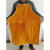 牛皮电焊焊工围裙焊接防护服隔热工作服电焊整皮皮裙 三拼牛皮橘色60*90