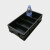 零件箱SMT分类元件盒加厚周转箱电子元件零件盒物料平口盒黑色电 大8格460*345*110MM