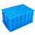 海斯迪克 HK-843 加厚周转箱 大号收纳物流塑料零件盒元件盒物料箱 M10蓝650*430*115