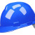 安全帽工地施工建筑工程领导加厚印字ABS劳保夏季透气头盔国标 玻钢透气按钮款-蓝色