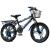 凤凰（Phoenix）儿童自行车男孩6-12岁以上中大童小学生青少年变速山地自行车 单速 黑蓝色-辐条轮/碟刹减震 98 18英寸