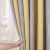 舒凯福轻奢新款高档无缝拼接加厚遮光棉麻窗帘客厅卧室台大气窗帘布 绿色+灰色（棉麻打孔款） 宽2.0米*高2.7（一片）