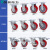 4寸5寸6寸8寸重型万向轮刹车轮TPU聚氨酯重载脚轮 8寸定向73108-738-86