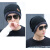 纪维希（Jiweixi）帽子 男女秋冬款毛线帽保暖加绒防风防寒护耳针织帽 JWX610 黑色