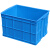周转箱长方形加厚塑料箱子工业带盖储物筐流胶筐子默认物蓝色箱框 755箱810*570*500