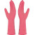 韩国明岩橡胶手套耐用型洗碗乳胶手套手套工业保洁清洁胶皮手套 粉色10双装 L