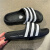 阿迪达斯 （adidas）休闲鞋男鞋女鞋夏季新款三叶草运动鞋厚底沙滩鞋一字拖鞋HQ46721 IF3670黑色 44.5