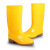 制耐（ZHINAI） 高中筒加棉水鞋耐油耐酸碱耐磨雨鞋劳保工业水鞋保暖防寒雨靴 YX21040140
