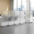 PULIJIE 办公室移动屏风工厂车间隔断墙亚克力透明隔板公司折叠推拉活动墙 (1.2米宽*2米高)透明单块款