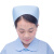 护士帽女白色蓝色圆帽浅蓝色调节医生粉色小号绿色燕尾帽子帽 白色厚款三扣调节