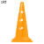PE环保耐磨标志桶 足球训练雪糕桶跨栏路障锥障碍物路桩 52公分橙色1个