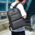清奈男士背包商务通勤潮流时尚高中生大学生双肩包电脑包旅行书包 黑色