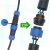定制适用免焊对接防水航空插头插座接头公母对插电线电缆快速接线芯连接器 LD20-5对接 整套