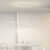 欧普锐餐厅吊灯现代简约北欧网红波浪长条餐桌吧台吊灯中山灯具厂 白色 120CM 无极